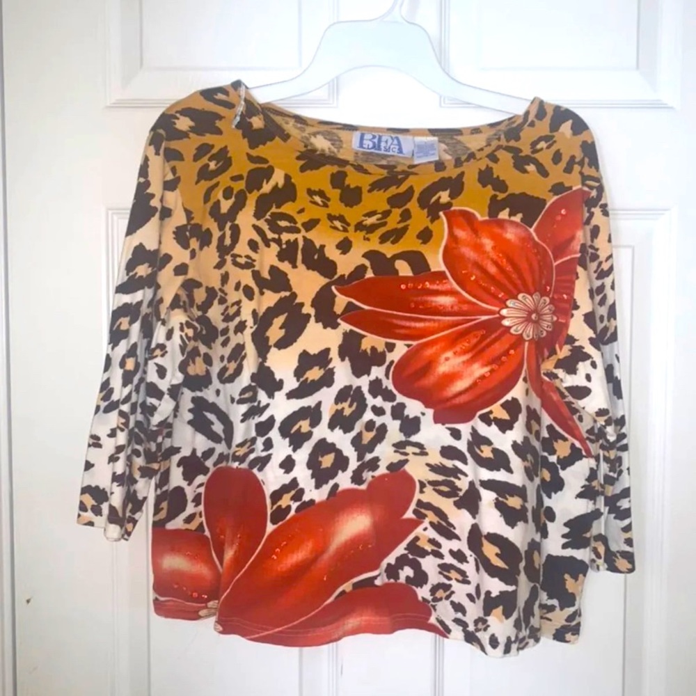 Girls BFA Classics Large Flower Pattern Shirt